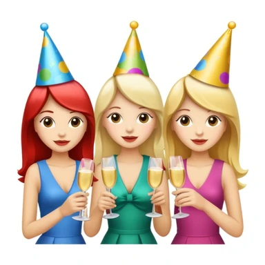 girls party in club sticker