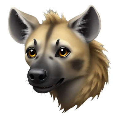 a hyena with a star sticker