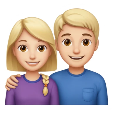 Friend, helper, one person sticker