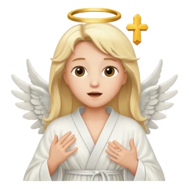 singing angel sticker
