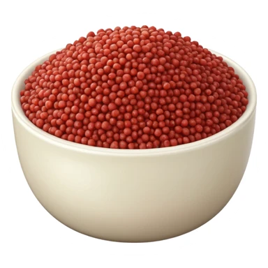 a bowl of deep red and white quinoa sticker