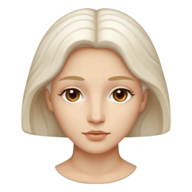 Marble style statue of woman face sticker