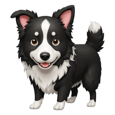 border collie playing sticker