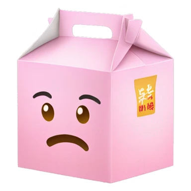 Pastel asian takeout box sticker