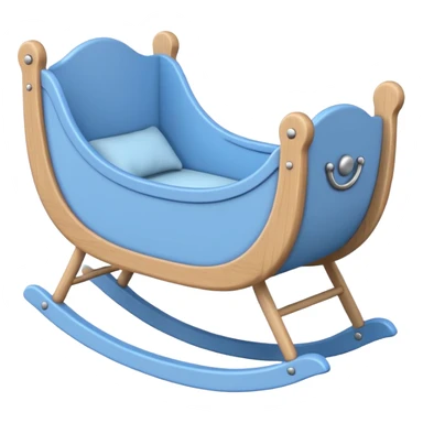 baby cradle blue sticker