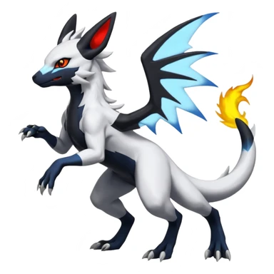 Salandit-Reshiram-Umbreon-Silvally-fusion (full body) sticker