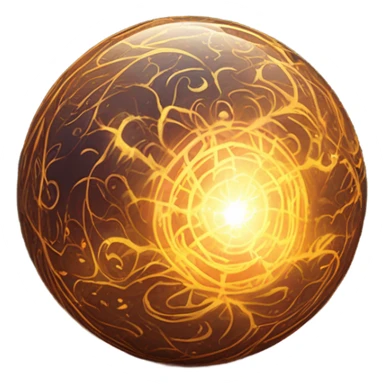 Orb of energy glowing  sticker