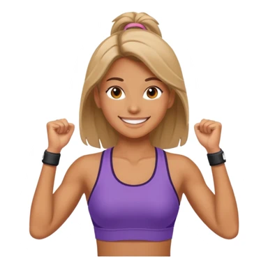 Fit girl body sticker