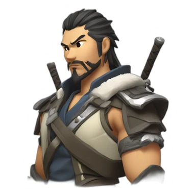 Overwatch hanzo bières sticker