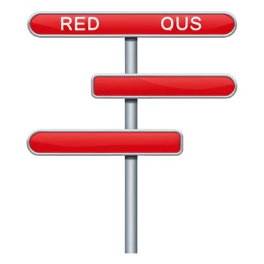 Map Panel – red route diagram, Subway Sign. sticker