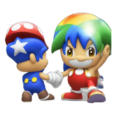 gay-mario-sonic-couple-pride-parade sticker
