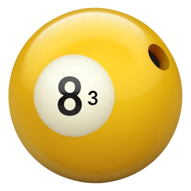 4 numbered billiard ball  sticker