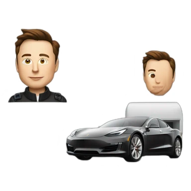 Elon Musk qui travaille chez Macdonald sticker