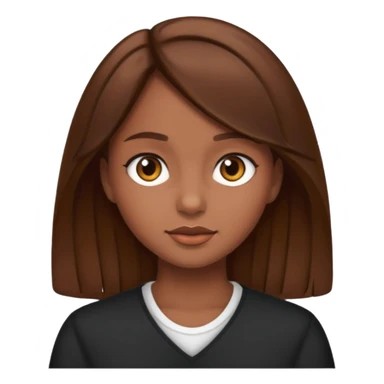 everyday life, food, work, girl, brown hair sticker
