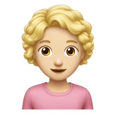 Une fulle blonde uvec une bulle de chiw gum sticker