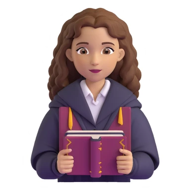 Hermione Granger with spellbook sticker