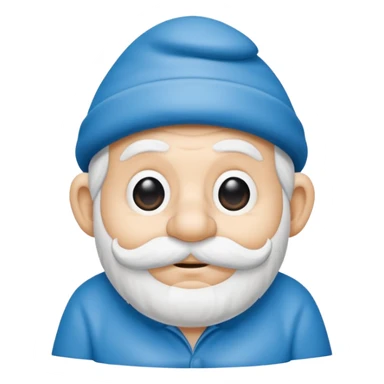 grandfather smurf  sticker