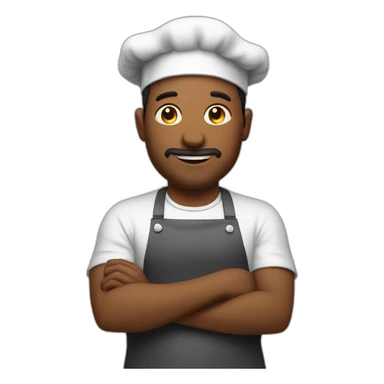 man holding a cookr sticker