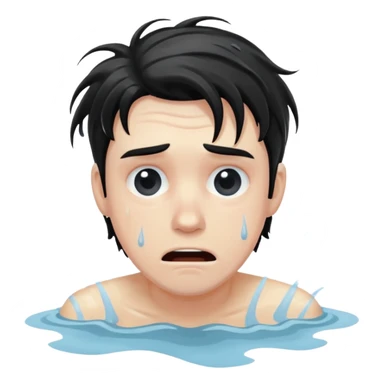 man drowning sticker