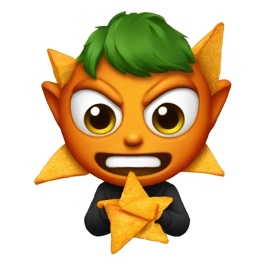 imp eating doritos sticker
