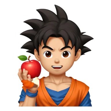 combine a fruit and goku sticker