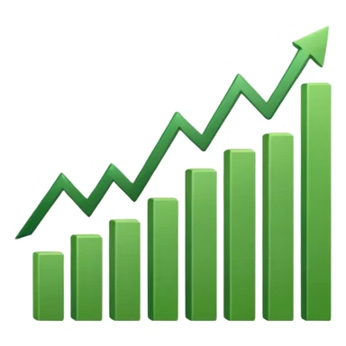 dollar graph sticker