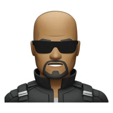 head nick fury  sticker