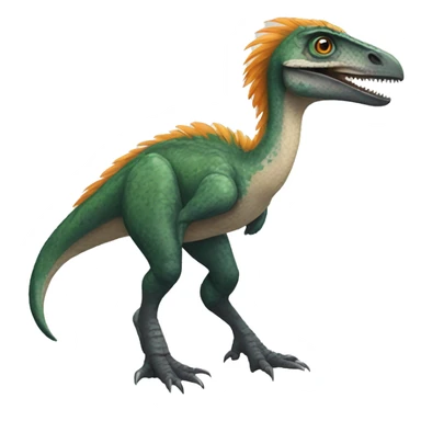 Feathered dinosaur bird velociraptor  sticker