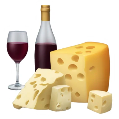 Wine and cheese sticker