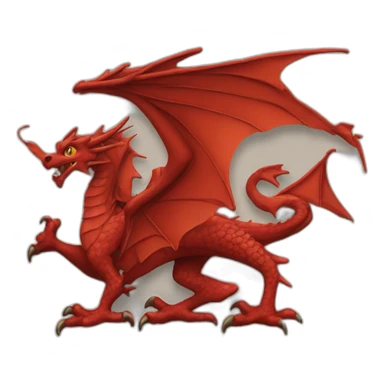 welsh dragon sticker