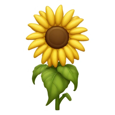 Girasol sin tallo sticker