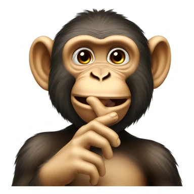 Monkey blowing kisses sticker