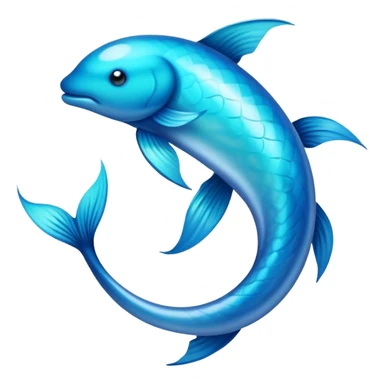 The zodiac written symbol for Pisces  sticker