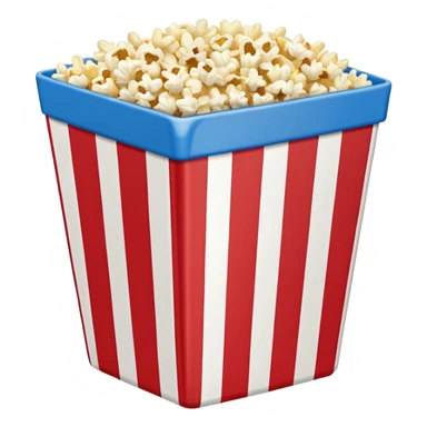 stadium popcorn in blue (#00A3E0) and red (#F9423A) sticker