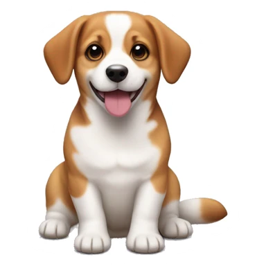 Corgi beagle puppy sticker