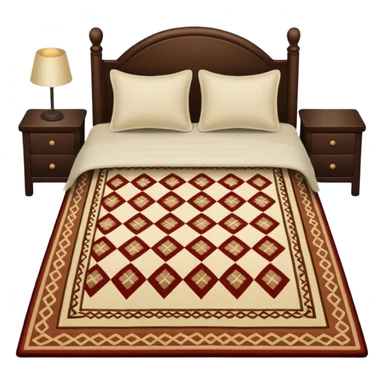 Rug near bed sticker