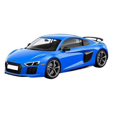 Audi R8 - Audi (Model Year: 2022)(Iconic Blue and Black) sticker