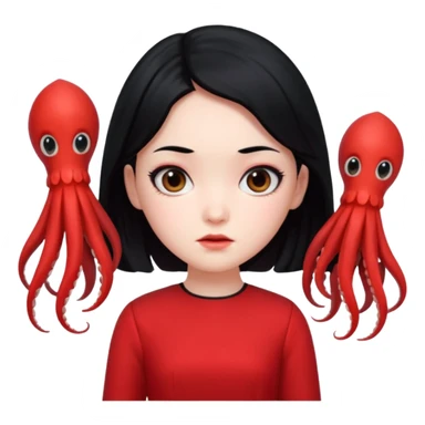 young hee doll squid game sticker