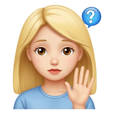 Girl expressing I miss you emotion sticker