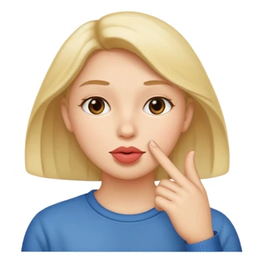 Le doigt sur les leves  sticker