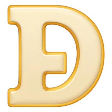 Letter Cream-colored sticker