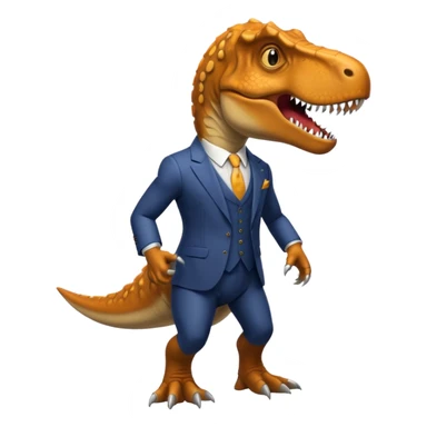 T-rex with a suit  sticker