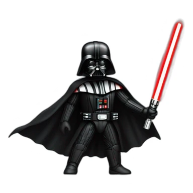 darth vader red lightsaber sticker