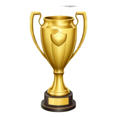 A football resting on the green grass of a soccer field, with goalposts and field markings in the background. In the foreground, the UEFA World Cup trophy gleams, symbolizing the pinnacle of football achievement, adding an element of prestige and competition to the scene. sticker