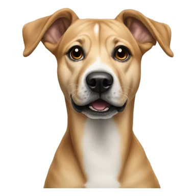 realistic dog portrait artwork without person sticker