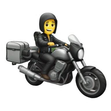 Motorrad mit Fahrerin sticker