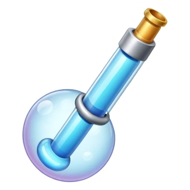 Bubble pipe made of quartz sticker