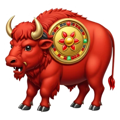 Angry buffalo slot machine sticker