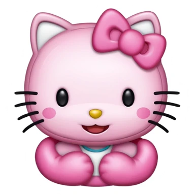 Happy hello kitty sticker sticker