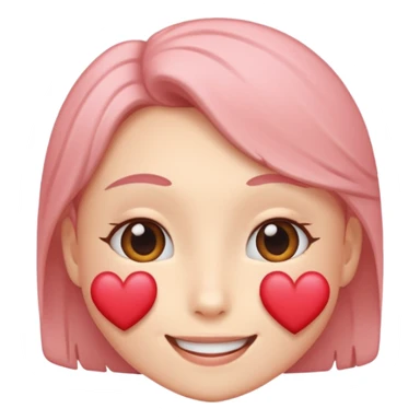 Un sourire avec un coeur ❤️ sticker